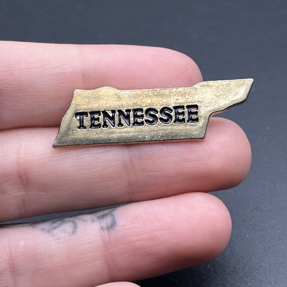 Tennessee State‎ Outline Gold Tone Lapel Hat Pin
